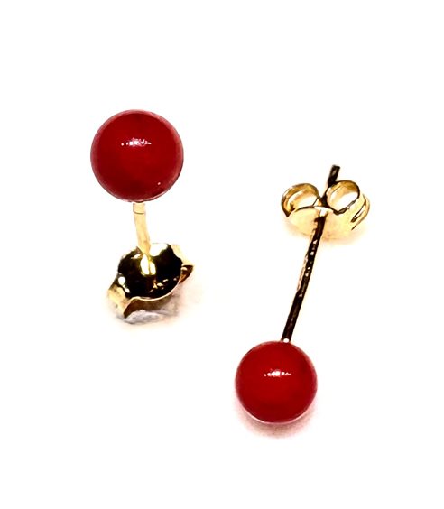 Boucles d'oreilles Sommer Femme in Or jaune Corallo PALLINA COR MP U/Z 0.40 G - PALLINA COR MP U/Z 0.40 G